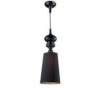Lampa wisząca BAROCO BLACK AZzardo AZ0064 styl barokowy z tkaniny i metalu