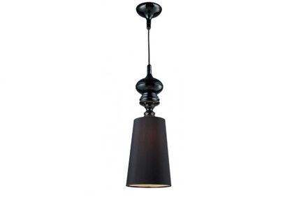 Lampa wisząca BAROCO BLACK AZzardo AZ0064 styl barokowy z tkaniny i metalu