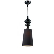 Lampa wisząca BAROCO BLACK AZzardo AZ0064 styl barokowy z tkaniny i metalu
