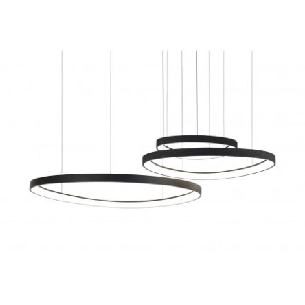Lampa wisząca AMANDA PENDANT 45+65+85 3000K czarna Azzardo AZ5027