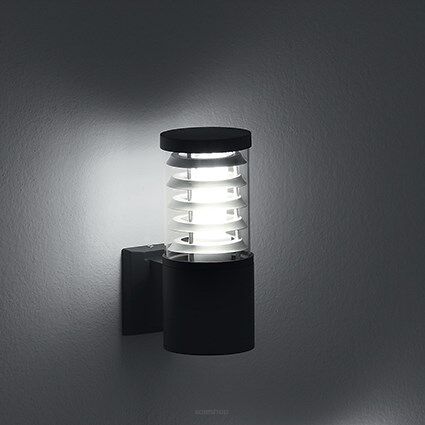 Kinkiet zewnętrzny Tronco AP1 CZARNY  Ideal Lux 004716 z aluminium i wykończona w kolorze czarnym ma kształt tuby 