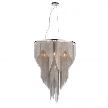 Lampa wisząca LOIRE jasny nikiel/srebrny  ENDON LIGHTING 76512  