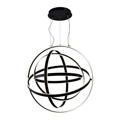 Lampa wisząca COPERNICUS BLACK 260W LED czarna MILAGRO ML6151