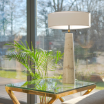 Lampa stołowa BOW T02107BK Cosmo Light marmurowa podstawa  - 3