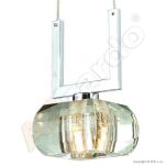 Lampa wisząca Rubic 4a Azzardo 1798-4PB  AZ0494  transparentne klosze z akrylu idealna do salonu - 2
