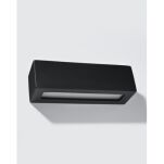 Kinkiet VEGA SL.0878 SOLLUX LIGHTING ceramiczny czarny prostokątny  - 2