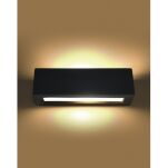 Kinkiet VEGA SL.0878 SOLLUX LIGHTING ceramiczny czarny prostokątny  - 5