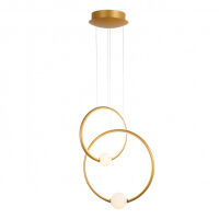 Lampa wisząca LOZANNA PND-20112035-2B-GD Italux Designerska brąz + białe kule