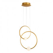 Lampa wisząca LOZANNA PND-20112035-2B-GD Italux Designerska brąz + białe kule