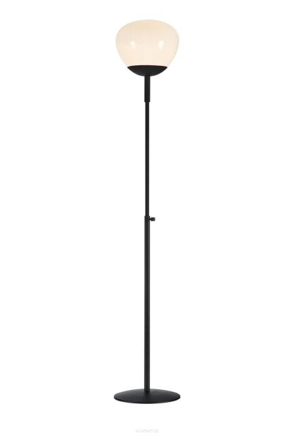 Lampa podłogowa Rise 1L E27 108278 Markslojd czarna/biała 150cm klosz Ø22cm