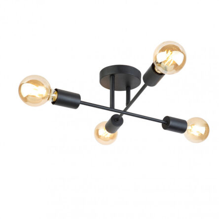 Lampa sufitowa Montico PNC-1627-4-BL Italux Retro minimalistyczna
