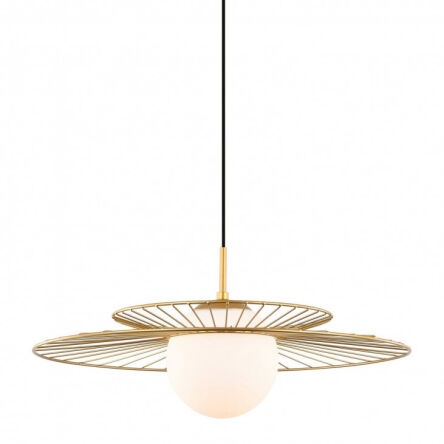 Lampa wisząca SARAH MDM-4000/1 GD Italux LOFTOWA DRUCIANA ZŁOTA