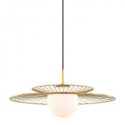 Lampa wisząca SARAH MDM-4000/1 GD Italux LOFTOWA DRUCIANA ZŁOTA
