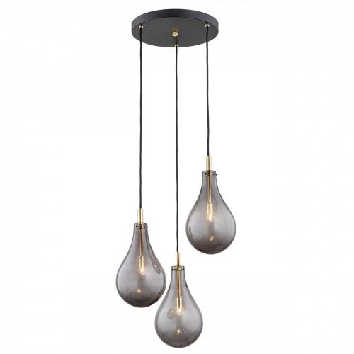 Lampa wisząca OAKLAND 6105 Argon dymione szklane klosze 3xG9