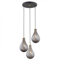Lampa wisząca OAKLAND 6105 Argon dymione szklane klosze 3xG9