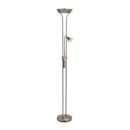 Lampa podłogowa Detroit 111241  Markslojd minimalistyczna srebrna do czytania