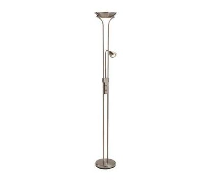 Lampa podłogowa Detroit 111241  Markslojd minimalistyczna srebrna do czytania