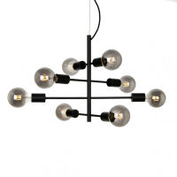 Lampa wisząca Portel PND-02431-8-BL Italux czarna minimalistyczna