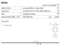 Lamp sufitowa wpuszczana okrągła Remi AZ4143 AZzardo - 2