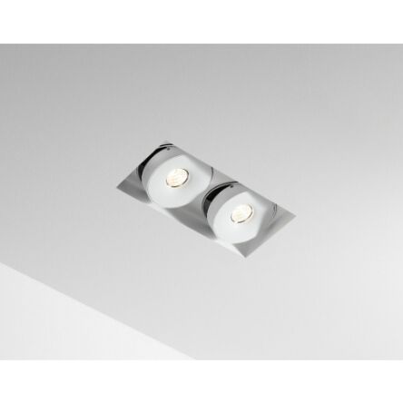 Podwójna regulowana oprawa sufitowa Multiva Evo 115.2 Trimless Edge.LED 25W On-Off Labra 4.1952