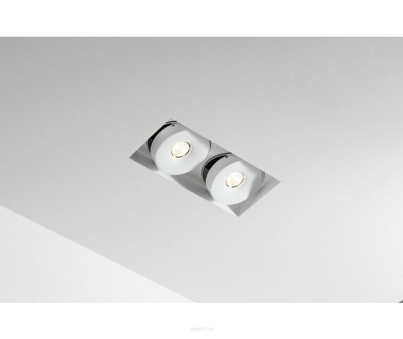 Podwójna regulowana oprawa sufitowa Multiva Evo 115.2 Trimless Edge.LED 25W On-Off Labra 4.1952
