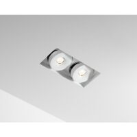 Podwójna regulowana oprawa sufitowa Multiva Evo 115.2 Trimless Edge.LED 25W On-Off Labra 4.1952