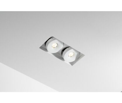 Podwójna regulowana oprawa sufitowa Multiva Evo 115.2 Trimless Edge.LED 25W On-Off Labra 4.1952