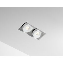 Podwójna regulowana oprawa sufitowa Multiva Evo 115.2 Trimless Edge.LED 25W On-Off Labra 4.1952