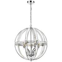 Lampa wisząca ORLANDO P05735CH COSMO light KRYSZTAŁOWE SZKŁO ażurowa kula NOWOŚĆ z serii ORLANDO