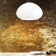 Lampa wisząca Mama SP1 D40 Ideal Lux  071015 Klosz jest z dmuchanego szkła białego kulisty kształt pierścień i podstawa z metalu - 2