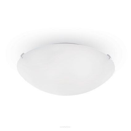 Plafon Simply PL2 Ideal Lux 007977  z białego matowego dmuchanego szkła