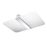 Plafon AZALIA Sollux Lighting SL.1007 stal mleczne szkło - 2