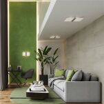 Plafon AZALIA Sollux Lighting SL.1007 stal mleczne szkło - 4
