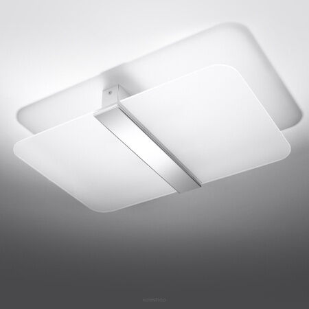 Plafon AZALIA Sollux Lighting SL.1007 stal mleczne szkło