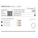 Plafon MALTA R40 AZZARDO średnica 40 cm LED 32W 3000K/4000K - 4