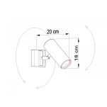 PLAFON DIREZIONE Biały SOLLUX  Lampa Ścienna NOWOCZESNY stal  SL.0495 metalowa lampa  SOLLUX LIGHTING tuby - 4