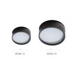 OPRAWA MONA SPOT 12W AZ4533 AZZARDO ŁAMANA WPUSZCZANA ᴓ 8 CM 4000K CZARNA - 4