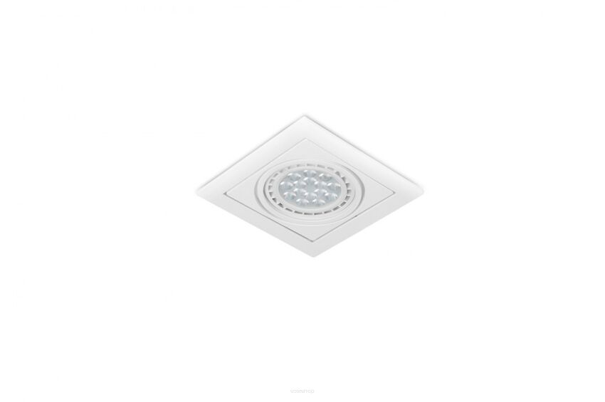 Lampa sufitowa wpustowa VERDI AZ3526  AZzardo kwadrawowa biała nowoczesna