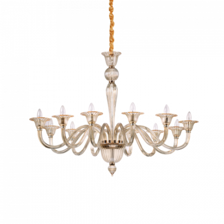 Lampa wisząca Żyrandol Brigitta SP12 199405  NOWOCZESNY IP20 E27 metal Ideal Lux OPRAWA W STYLU NOWOCZESNYM