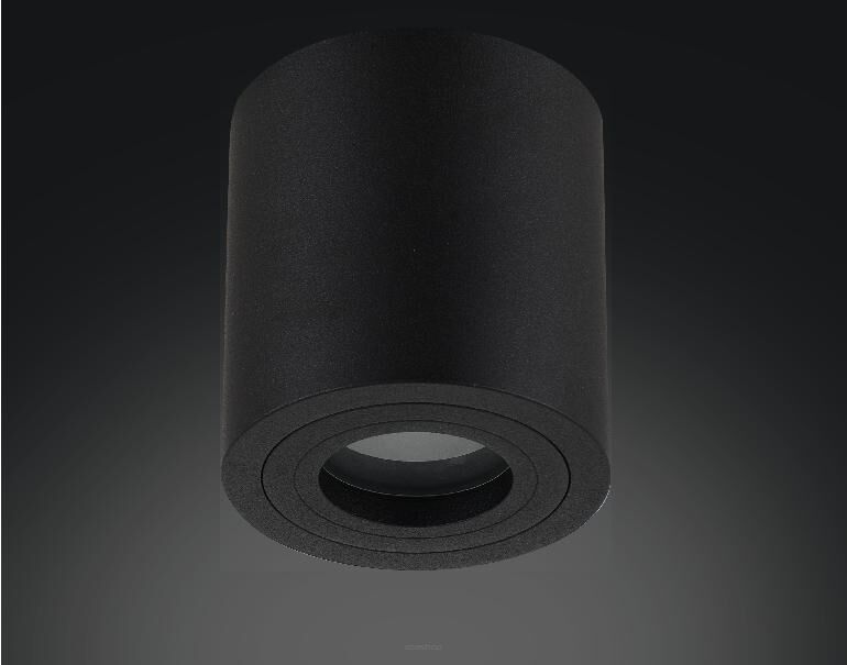 Lampa sufitowa natynkowa RULLO NERO IP44 ORLICKI DESIGN   czarna tuba techniczna IP44