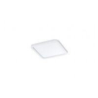 Lampa sufitowa wpuszczana Plafon Slim square 15  AZzardo biała zaokrąglone boki ip44 3000K/4000K
