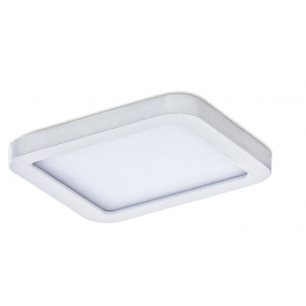 Lampa sufitowa wpuszczana Plafon Slim Square 9 AZzardo biała zaokrąglone boki 3000K/ 4000K