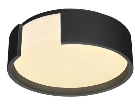 Plafon PAVIA AZ2632 dimm czarny mleczne szkło 