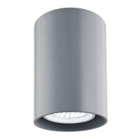 Lampa sufitowa TYBER 3120 Argon Szara Techniczna o wys. 11 cm i śr. 7 cm