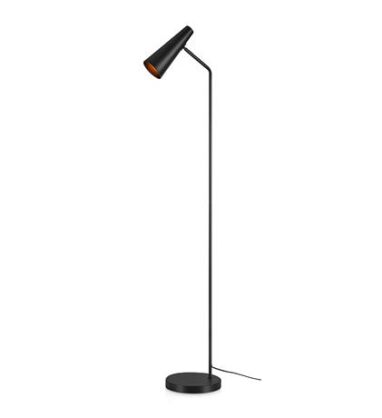 Lampa podłogowa PEAK 107900 Markslojd CZARNA  WYKONANA Z METALU WYSOKOŚĆ 125 CM 