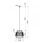 Lampa wisząca GATE SL.0662 SOLLUX BIAŁA DRUCIANY KLOSZ NOWOCZESNA - 5