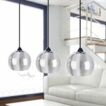 Lampa wisząca GULIA 3 CHROM AZzardo FH5957-ACA-120 AZ0637  CR  Lampa wykonana jest z metalu i szkła kuliste klosze w kolorze chromu - 3