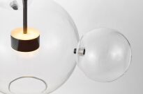 Lampa wisząca NERONI W4 LDP 6016-4 (BK) Lumina Deco molekuły LED - 4