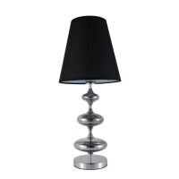 LAMPA STOŁOWA NOCNA CZARNA VENEZIANA LUMINA DECO LDT 1113-1 (BK) LDT 1113-1 (GD) LDT 1113-1 (SL)