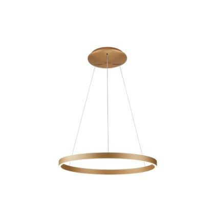 Lampa wisząca ANDREA 80 3000K DIMM (20W+50W) BK złota Azzardo AZ5101